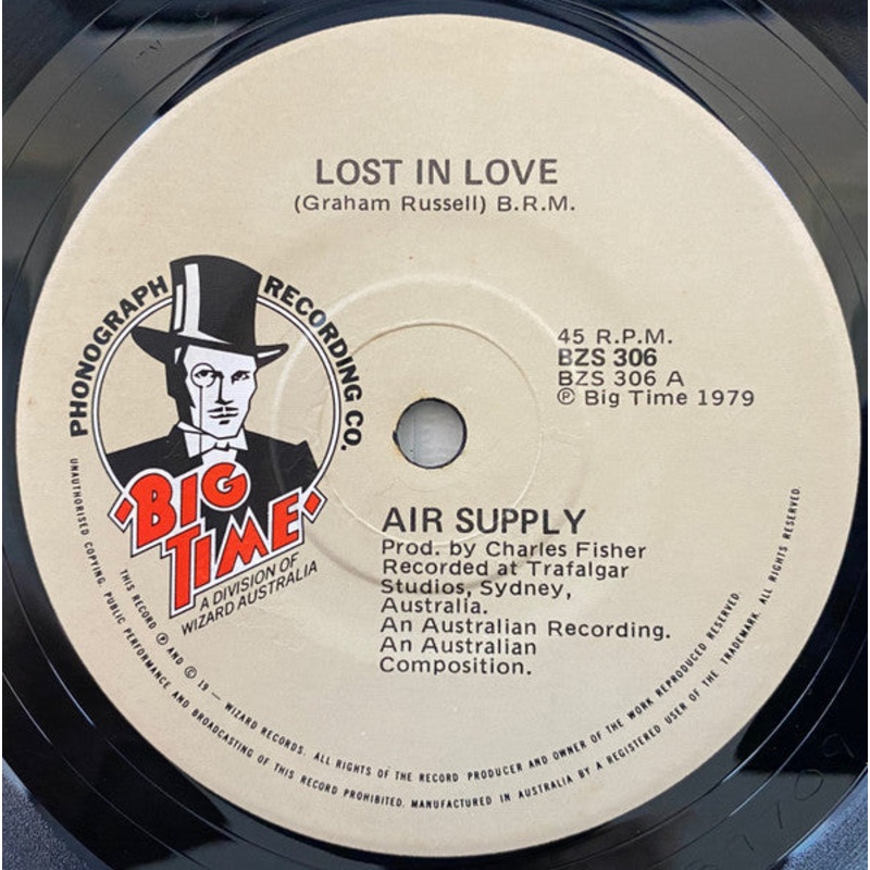 Air Supply – Lost In Love (7, Single) (Very Good Plus (VG+))