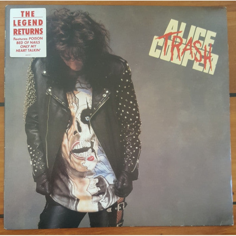 Alice Cooper  – Trash (LP, Album) (Good Plus (G+))