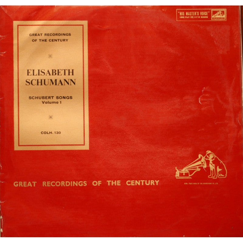 Elisabeth Schumann – Schubert Songs Volume 1 (LP, Comp, Mono) (Very Good Plus (VG+))