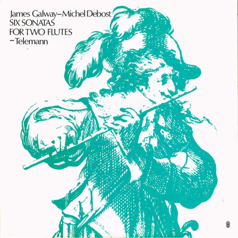 Georg Philipp Telemann – James Galway / Michel Debost – Six Sonatas For Two Flutes Op. 2 (LP, Album, Club, RE) (Very Good (VG))