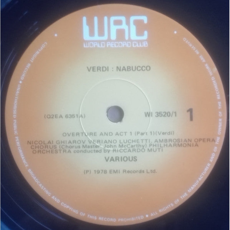 Giuseppe Verdi, Riccardo Muti – Nabucco (3xLP, Quad + Box) (Very Good Plus (VG+))