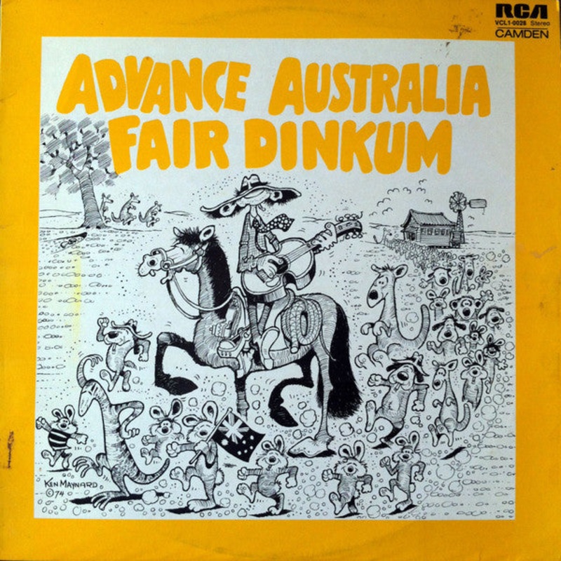 John Ashe – Advance Australia Fair Dinkum (LP, Album) (Very Good Plus (VG+))
