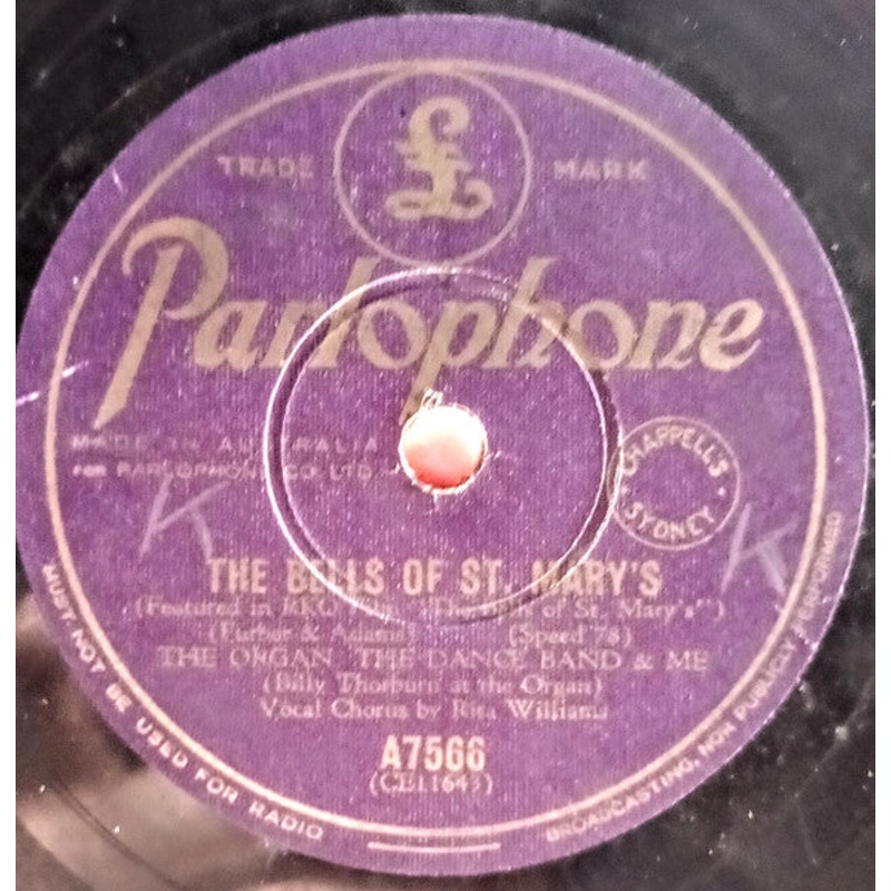 The Organ, The Dance Band & Me – The Bells of St. Mary’s / Sweet Dreams To You  (Shellac, 10) (Good Plus (G+))