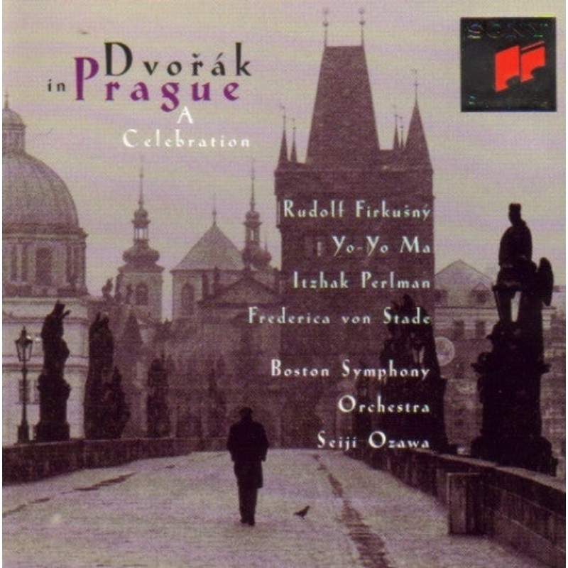 Antonn Dvok, Rudolf Firkun, Yo-Yo Ma, Itzhak Perlman, Frederica von Stade, Boston Symphony Orchestra, Seiji Ozawa – Dvok In Prague (A Celebration) (CD, Album) (Very Good Plus (VG+))