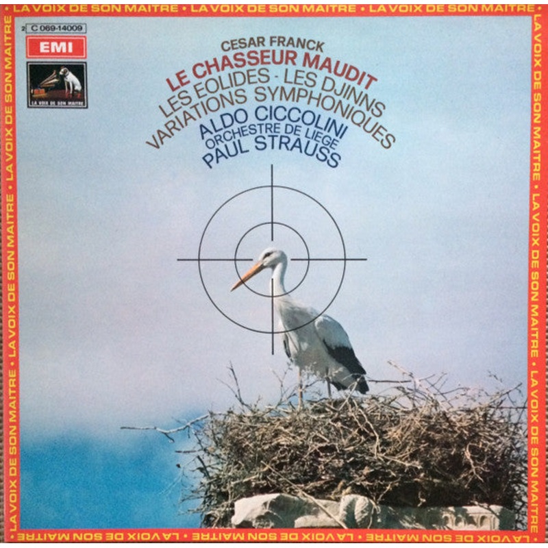 Csar Franck  Aldo Ciccolini, Orchestre Philharmonique De Lige, Paul Strauss – Le Chasseur Maudit – Les Eolides – Les Djinns – Variations Symphoniques (LP, Gat) (Very Good Plus (VG+))