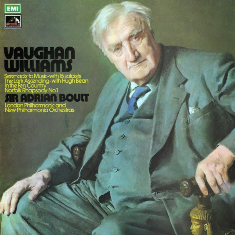Ralph Vaughan Williams / Sir Adrian Boult / London Philharmonic Orchestra And New Philharmonia Orchestra – Serenade To Music / The Lark Ascending / In The Fen Country / Norfolk Rhapsody No.1 (LP, Comp, RE) (Very Good Plus (VG+))
