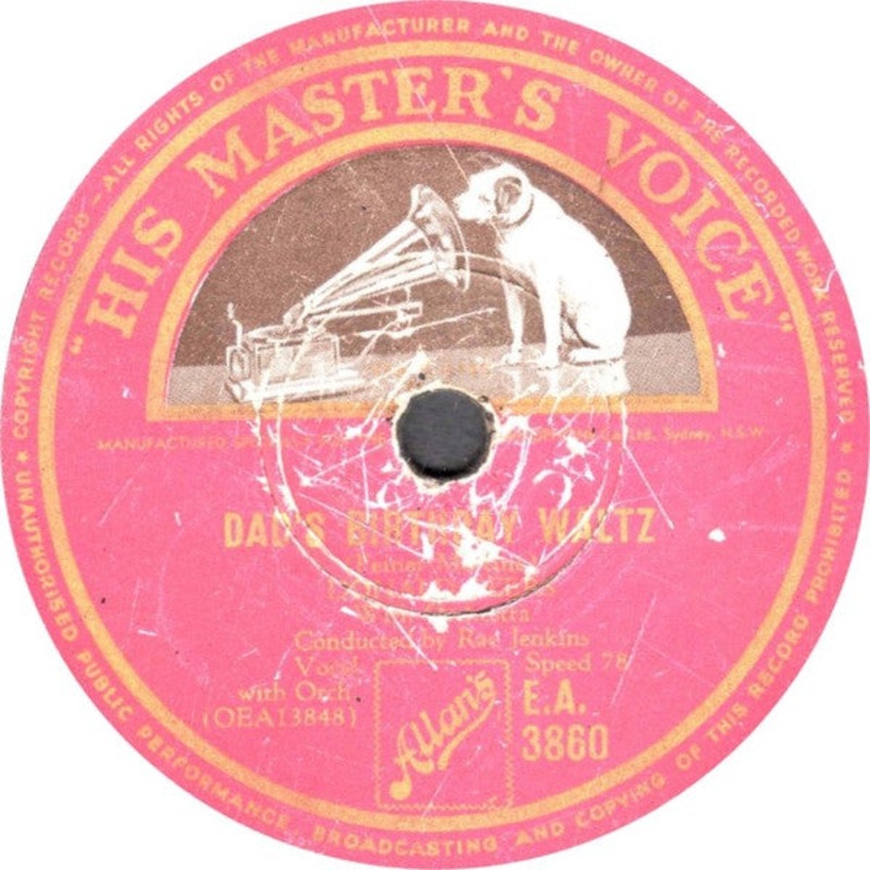 Donald Peers – Dad’s Birthday Waltz / Twenty Four Hours Of Sunshine  (Shellac, 10) (Good Plus (G+))