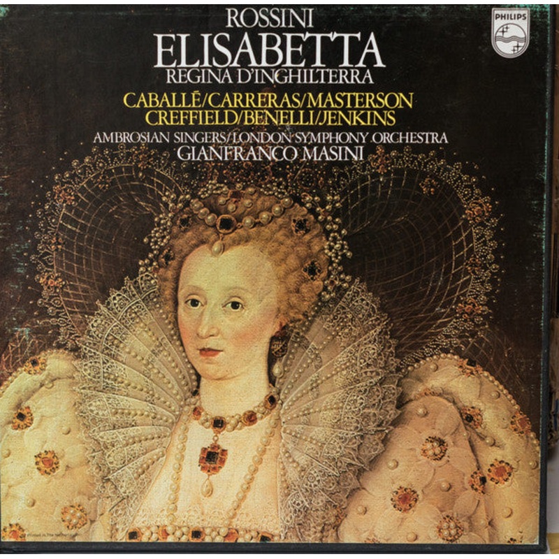Gioacchino Rossini – Montserrat Caball, Jos Carreras, Valrie Masterson, Rosanne Creffield, Ugo Benelli, Neil Jenkins, The Ambrosian Singers, London Symphony Orchestra, Gianfranco Masini – Elisabetta, Regina D’Inghilterra (3xLP, Album + Box) (Very Go