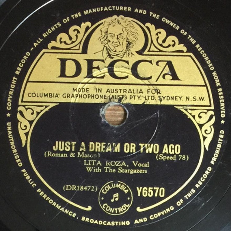 Lita Roza With The Stargazers / Lita Roza – Just A Dream Or Two Ago / Changing Partners (Shellac, 10) (Good Plus (G+))