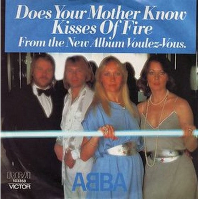 ABBA – Does Your Mother Know / Kisses Of Fire (7, Single) (Very Good Plus (VG+))