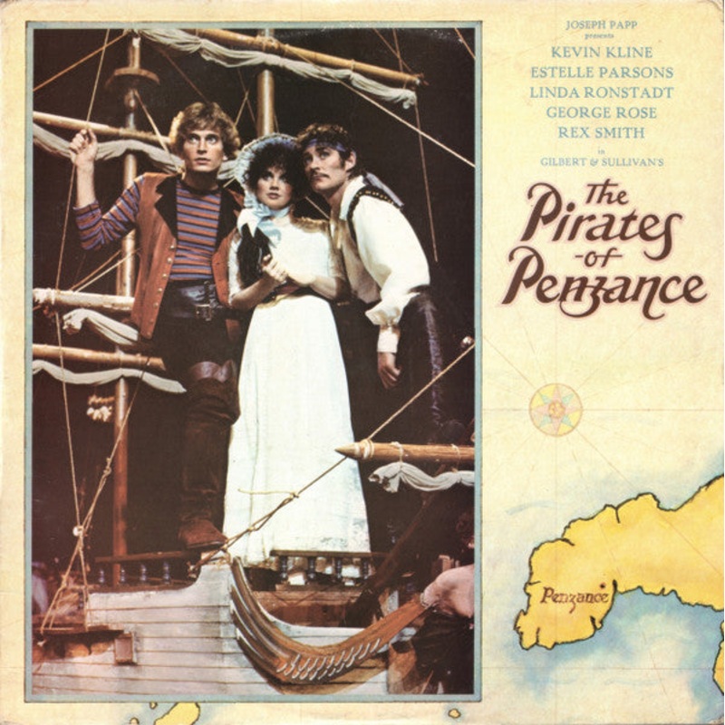 Gilbert & Sullivan – Kevin Kline, Estelle Parsons, Linda Ronstadt, George Rose, Rex Smith – The Pirates Of Penzance (2xLP, Album) (Very Good Plus (VG+))