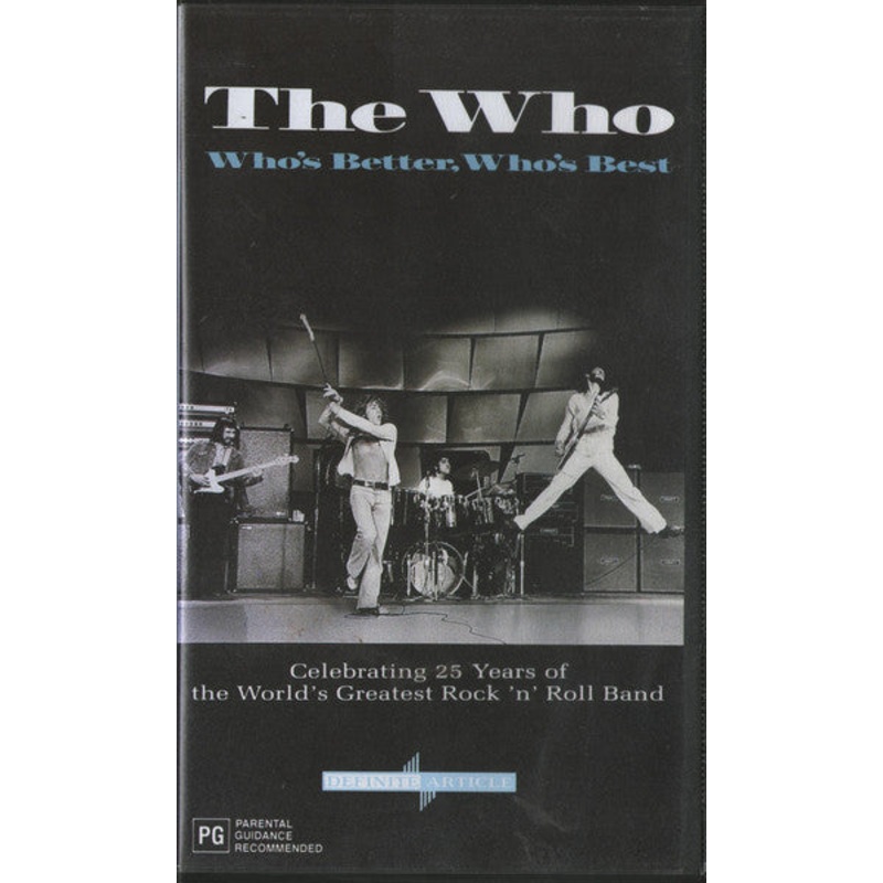 The Who – Who’s Better Who’s Best (VHS, Mono, PAL) (Very Good Plus (VG+))