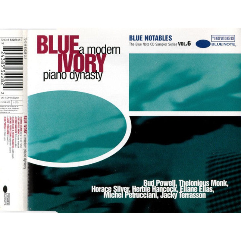 Various – Blue Notables Vol. 6 : Blue Ivory – A Modern Piano Dynasty (CD, Comp, Smplr) (Very Good (VG))