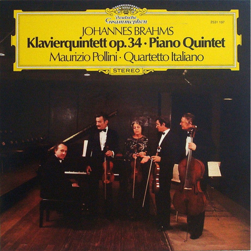 Johannes Brahms – Maurizio Pollini  Quartetto Italiano – Klavierquintett Op. 34   Piano Quintet (LP) (Very Good Plus (VG+))