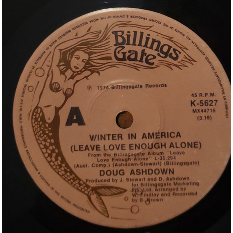 Doug Ashdown – Winter In America (Leave Love Enough Alone) / Skid Row (7, Single) (Very Good Plus (VG+))