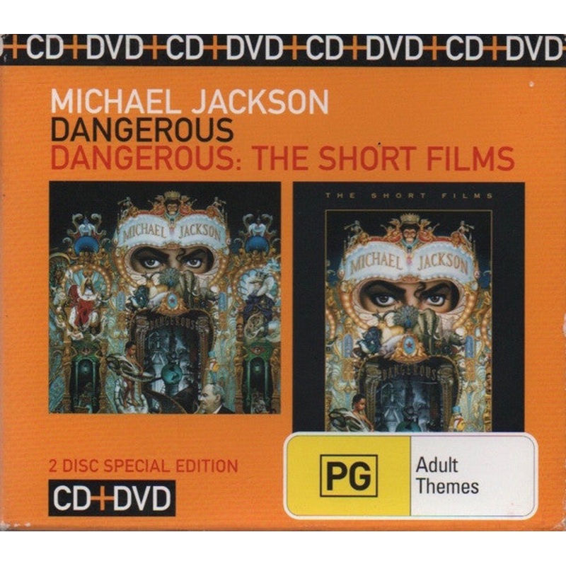 Michael Jackson – Dangerous / Dangerous: The Short Films (CD, Album, RM, S/Edition + DVD-V, Comp, PAL + Box,) (Near Mint (NM or M-))