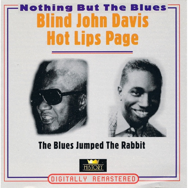 Blind John Davis / Hot Lips Page – The Blues Jumped The Rabbit (2xCD, Comp, RM) (Very Good Plus (VG+))