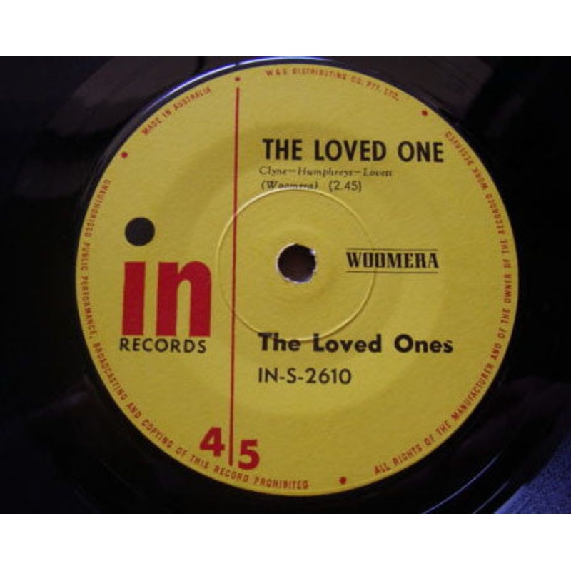 The Loved Ones  – The Loved One (7, Single) (Very Good (VG))