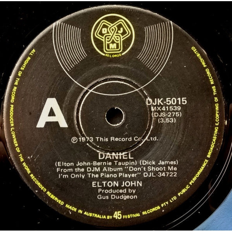 Elton John – Daniel (7, Single) (Very Good (VG))