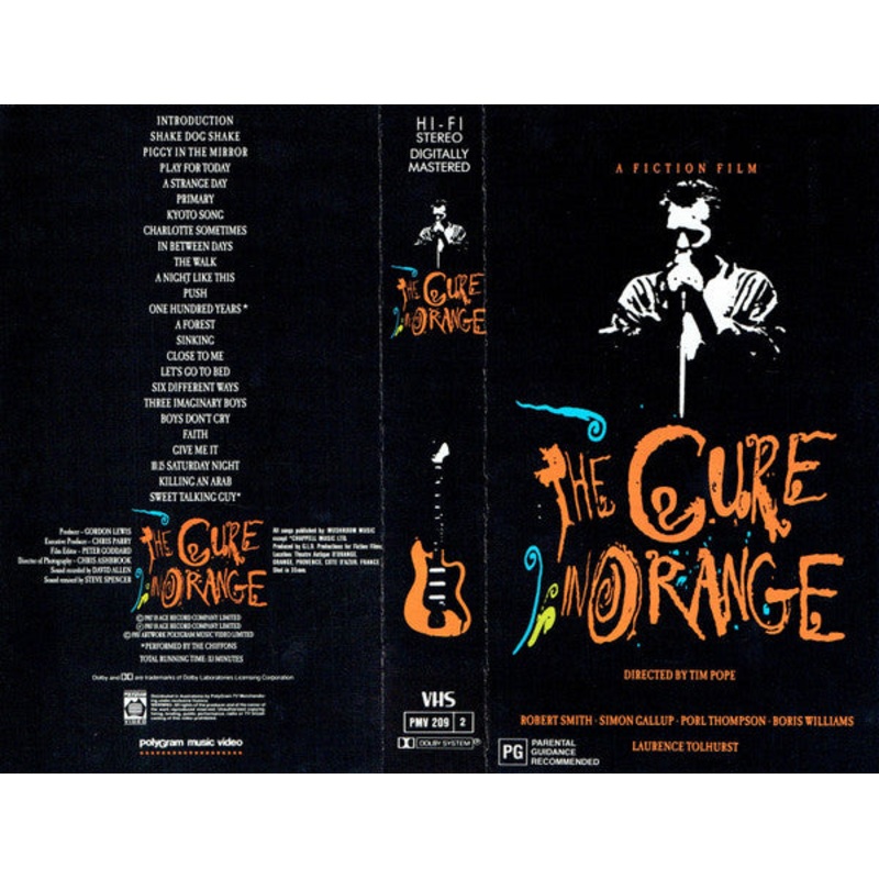 The Cure – The Cure In Orange (VHS, PAL) (Very Good Plus (VG+))