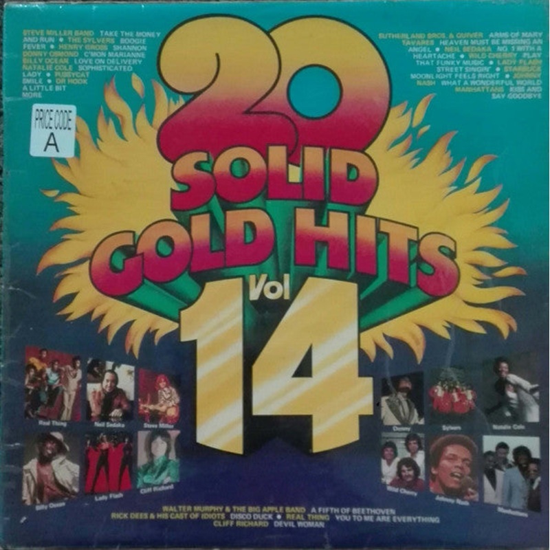 Various – 20 Solid Gold Hits Vol. 14 (LP, Comp) (Good Plus (G+))