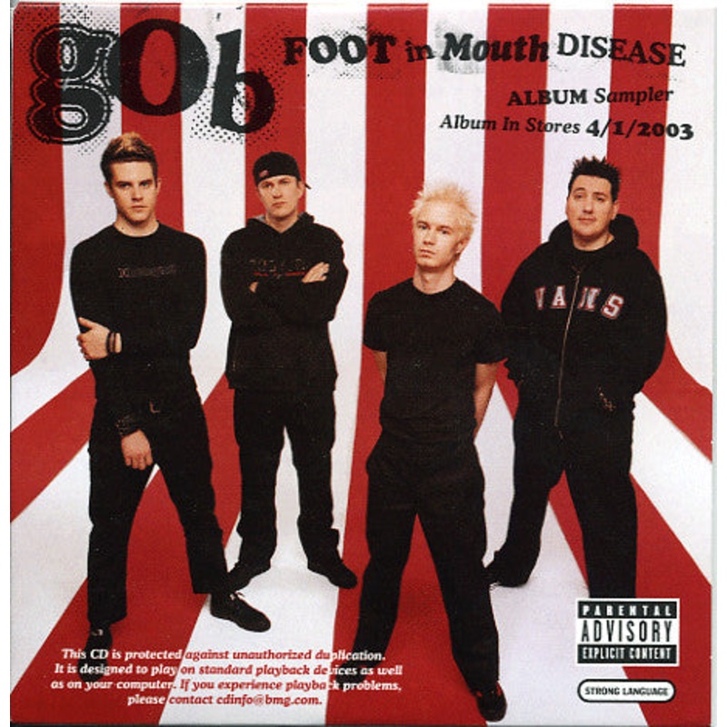 Gob  – Foot In Mouth Disease – Album Sampler (CD, Copy Prot., Promo, Smplr) (Very Good (VG))