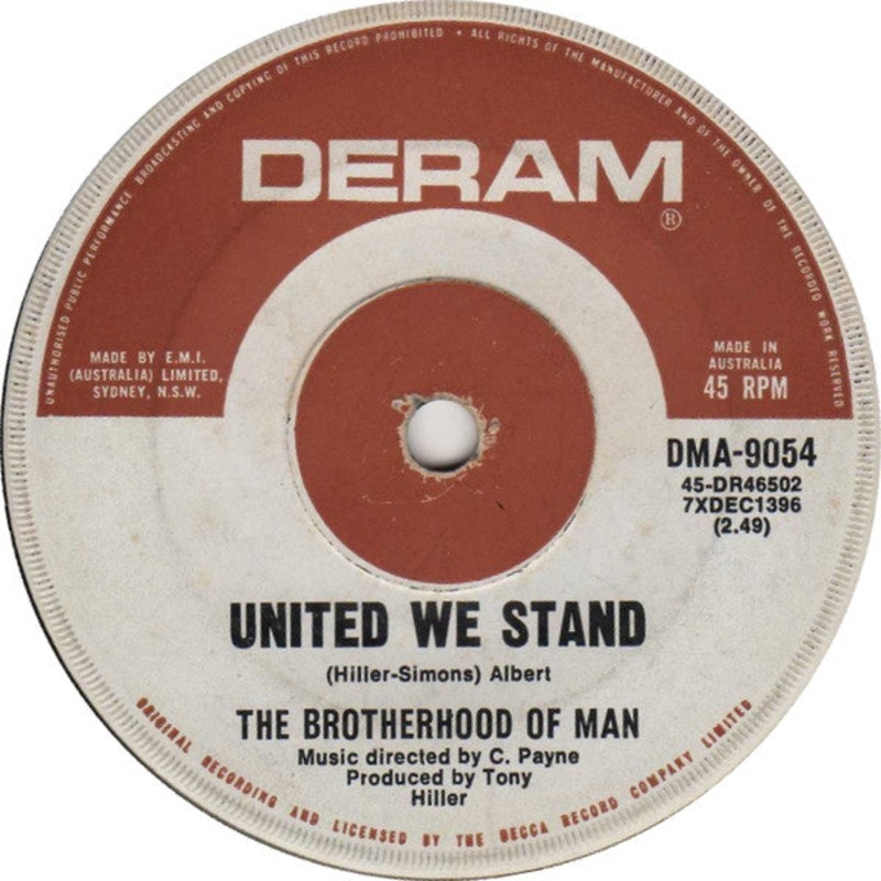 The Brotherhood Of Man* – United We Stand (7, Single) (Very Good (VG))