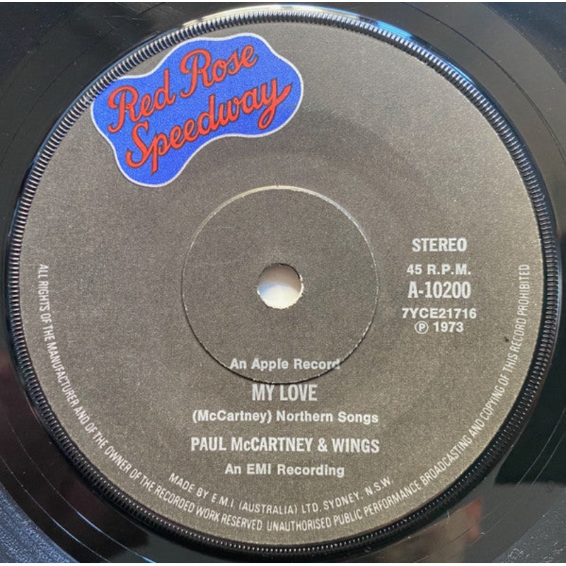 Wings  – My Love (7, Single) (Very Good (VG))