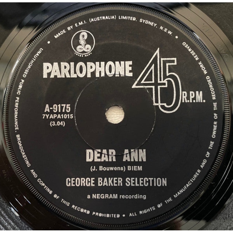George Baker Selection – Dear Ann (7, Single) (Very Good Plus (VG+))