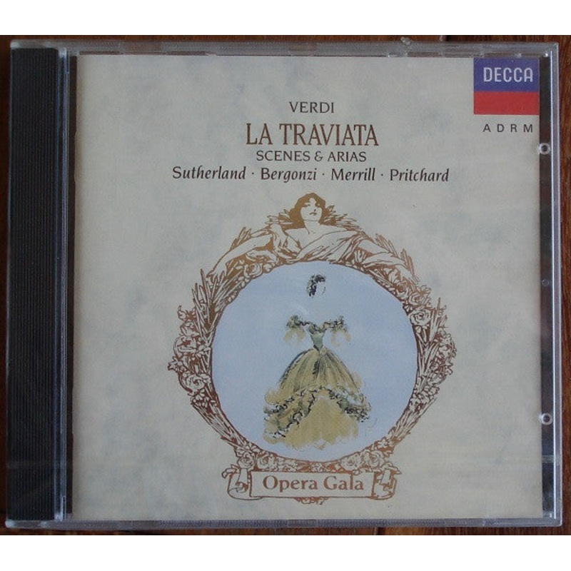 Giuseppe Verdi, Joan Sutherland  Carlo Bergonzi  Robert Merrill  John Pritchard – La Traviata – Scenes And Arias (CD, Album, RM, RP) (Near Mint (NM or M-))