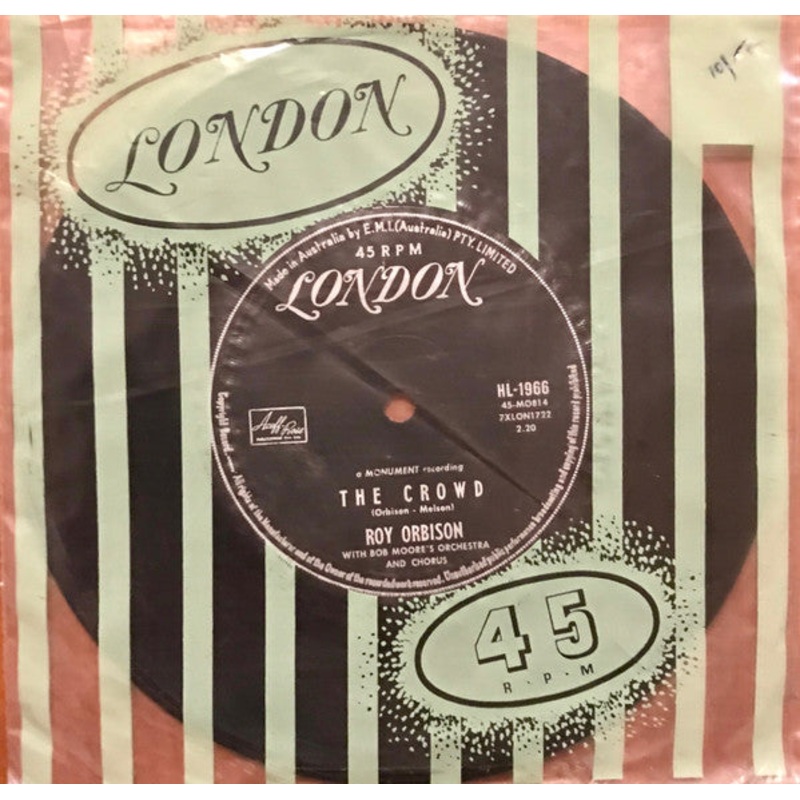 Roy Orbison – The Crowd / Mama (7, Single) (Very Good (VG))