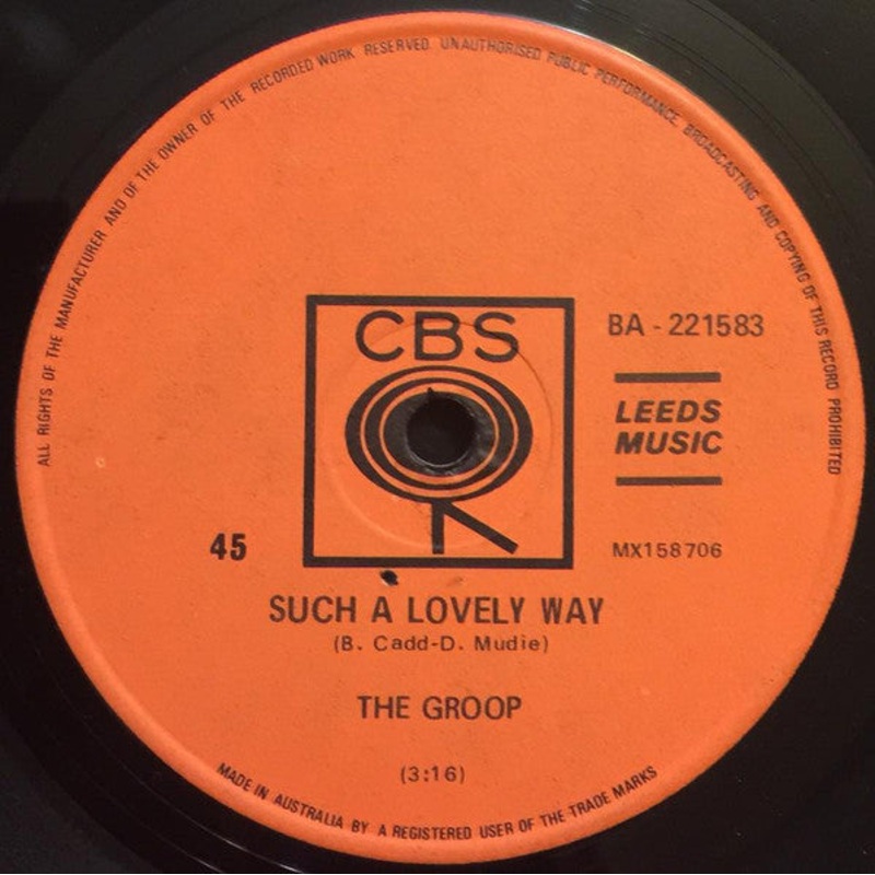 The Groop  – Such A Lovely Way (7, Single) (Good Plus (G+))