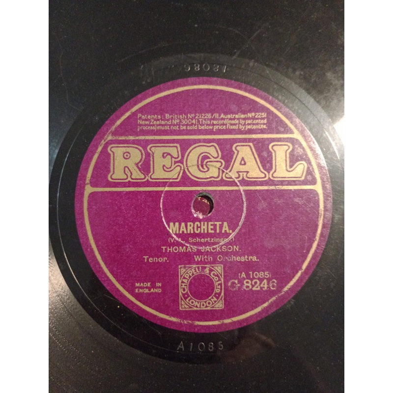 Thomas Jackson  – Marcheta / Delaware (Shellac, 10) (Very Good (VG))