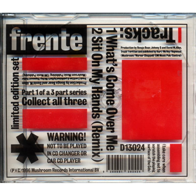 Frente! – What’s Come Over Me (CD, Shape, Single, Ltd) (Very Good Plus (VG+))