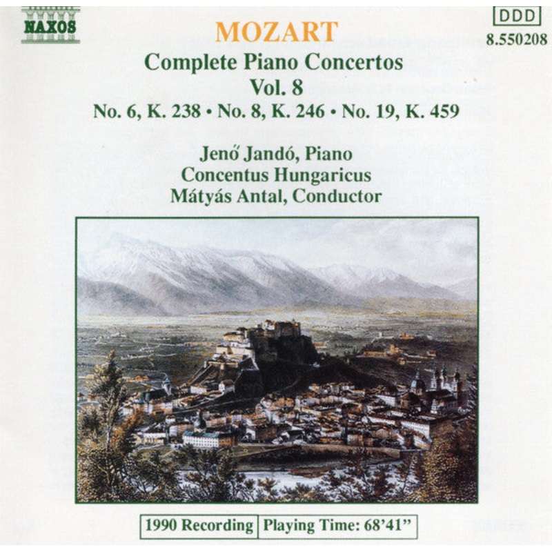 Mozart* – Jen Jand, Concentus Hungaricus, Mtys Antal – Complete Piano Concertos Vol. 8 (CD, Album, RE, P+O) (Near Mint (NM or M-))