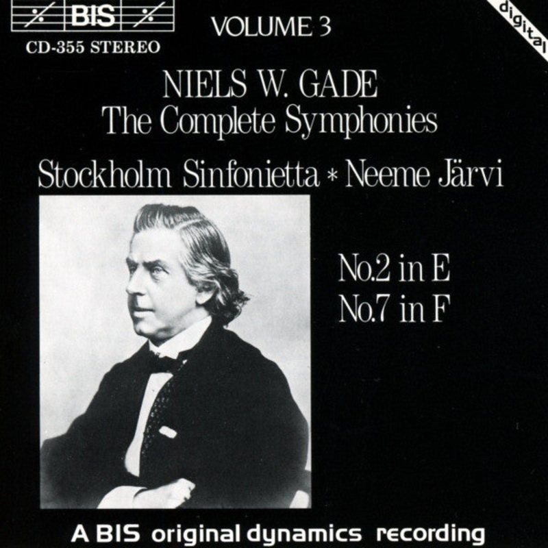 Niels Wilhelm Gade / Stockholm Sinfonietta, Neeme Jrvi – The Complete Symphonies Volume 3: No.2 In E / No.7 In F (CD, Album) (Very Good Plus (VG+))