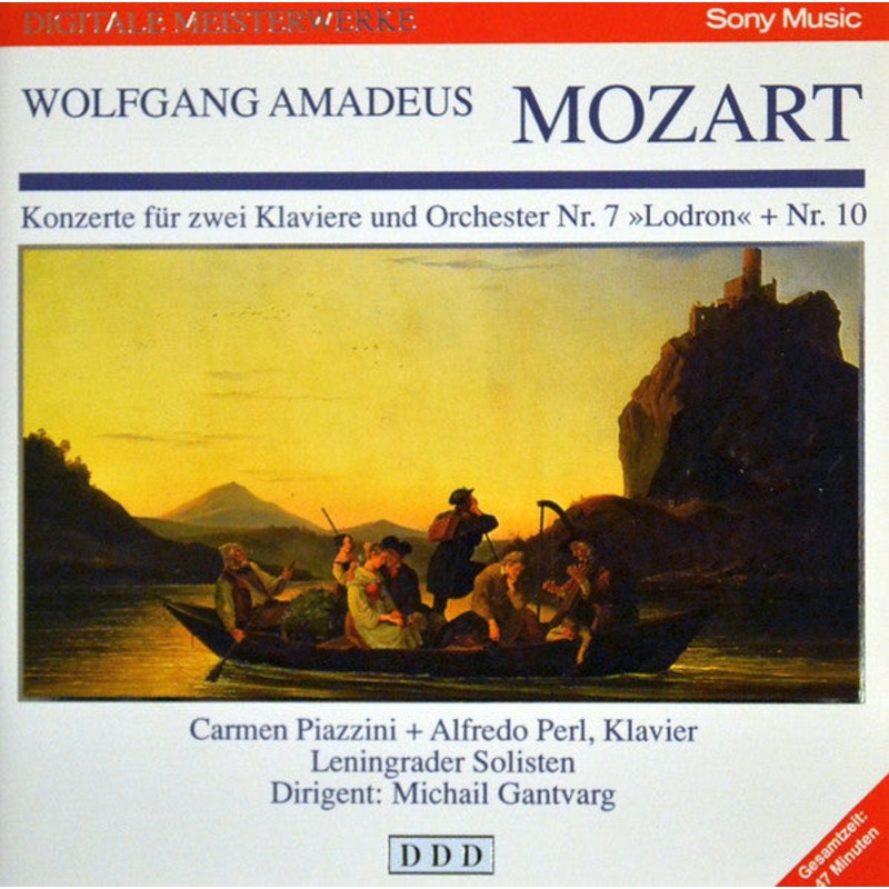 Wolfgang Amadeus Mozart – Carmen Piazzini, Alfredo Perl, Leningrad Soloists, Michail Gantvarg – Konzerte Fr 2 Klaviere Und Orchester Nr. 7 Lodron Und Nr. 10 (CD) (Very Good Plus (VG+))