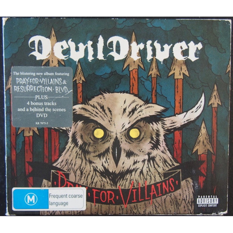 DevilDriver – Pray For Villains (CD, Album + DVD-V + S/Edition, Dig) (Good Plus (G+))