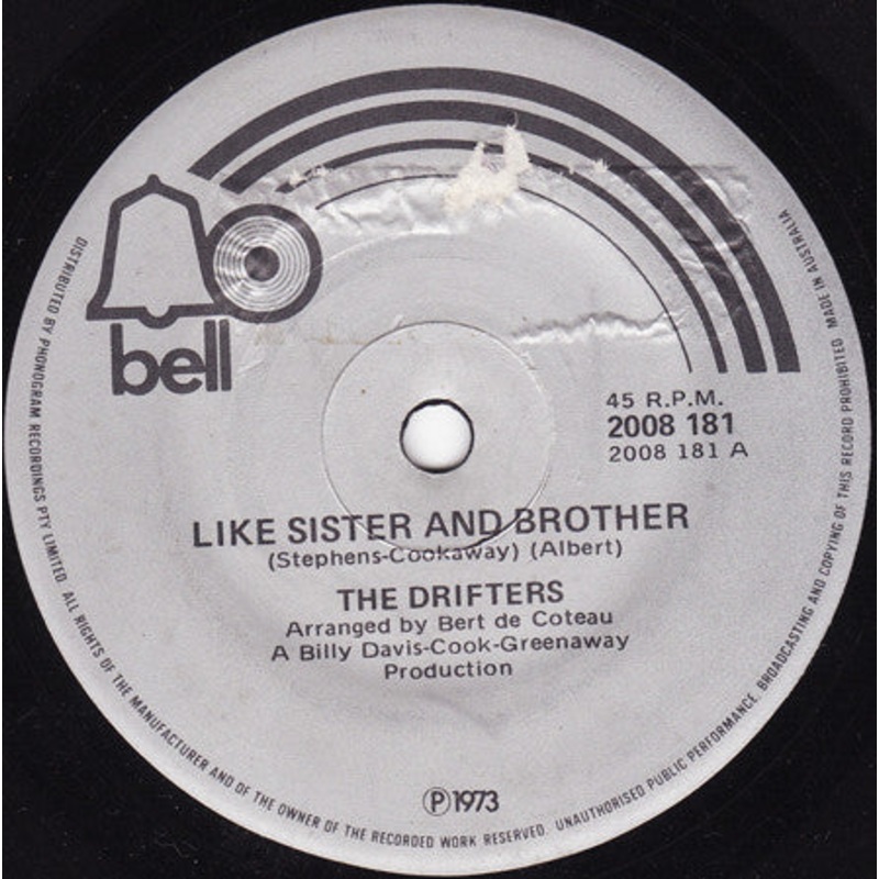 The Drifters – Like Sister And Brother (7, Single) (Very Good Plus (VG+))