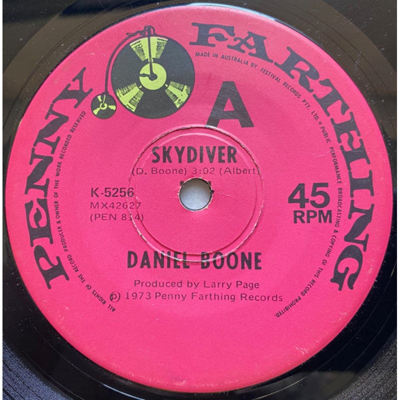 Daniel Boone – Skydiver (7, Single) (Very Good Plus (VG+))