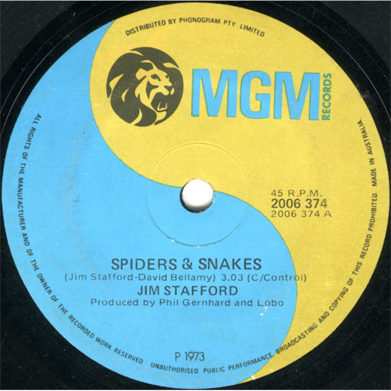 Jim Stafford – Spiders & Snakes (7, Single) (Very Good Plus (VG+))