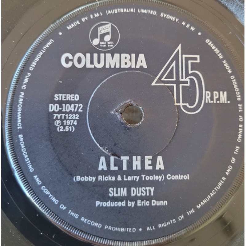 Slim Dusty – Althea / Spanish Pipedream (7, Single) (Very Good (VG))