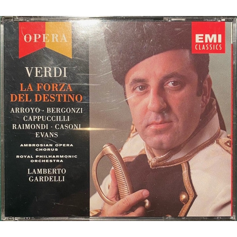 Verdi* / Arroyo*, Bergonzi*, Cappuccilli*, Raimondi*, Casoni*, Evans*, Ambrosian Opera Chorus*, Royal Philharmonic Orchestra, Lamberto Gardelli – La Forza Del Destino (3xCD, Album + Box, RE) (Very Good Plus (VG+))