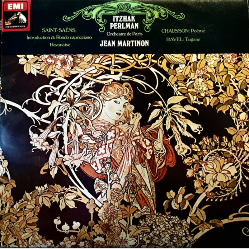 Camille Saint-Sans, Ernest Chausson, Maurice Ravel – Itzhak Perlman, Jean Martinon, Orchestre De Paris – Introduction & Rondo Capriccioso / Havanaise / Pome / Tzigane (LP, Quad) (Very Good Plus (VG+))
