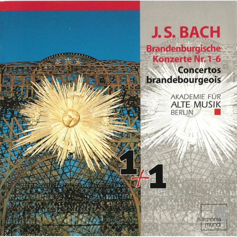 J. S. Bach*  Akademie Fr Alte Musik Berlin – Brandenburgische Konzerte Nr. 1-6 = Concertos Brandebourgeois (2xCD, Album, RE) (Very Good (VG))