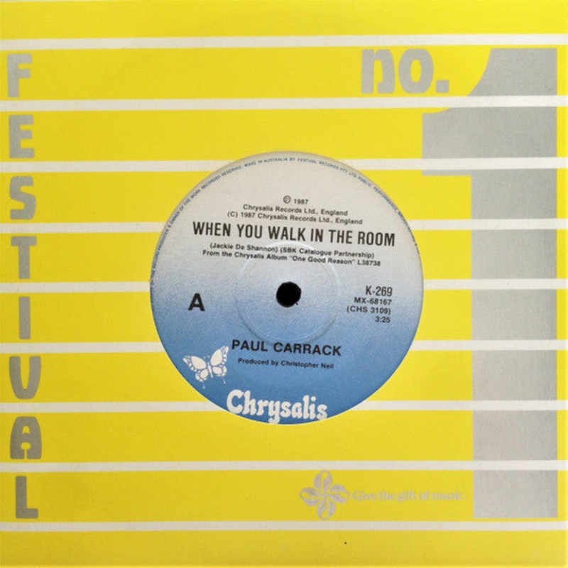 Paul Carrack – When You Walk In The Room (7, Single, Gen) (Very Good (VG))