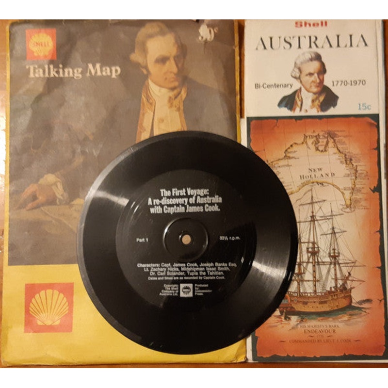 Unknown Artist – The First Voyage: A Re-Discovery Of Australia With Captain James Cook (7, Single, Fle) (Fair (F))