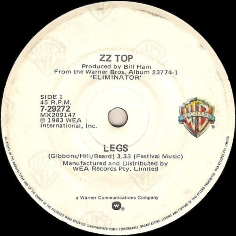 ZZ Top – Legs (7, Single) (Very Good (VG))