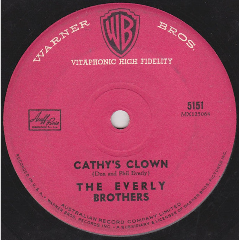 Everly Brothers – Cathy’s Clown / Always It’s You (7, Single) (Very Good (VG))
