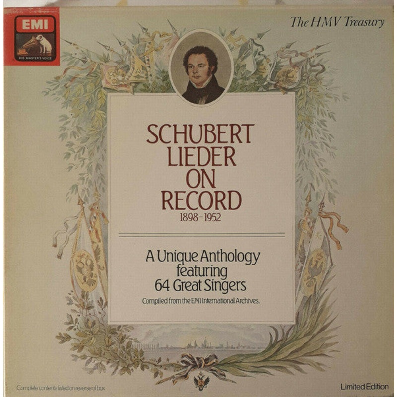 Franz Schubert – Schubert Lieder on Record 1898-1952 (Box, Mono + 8xLP, Comp, Mono, Ltd) (Very Good Plus (VG+))